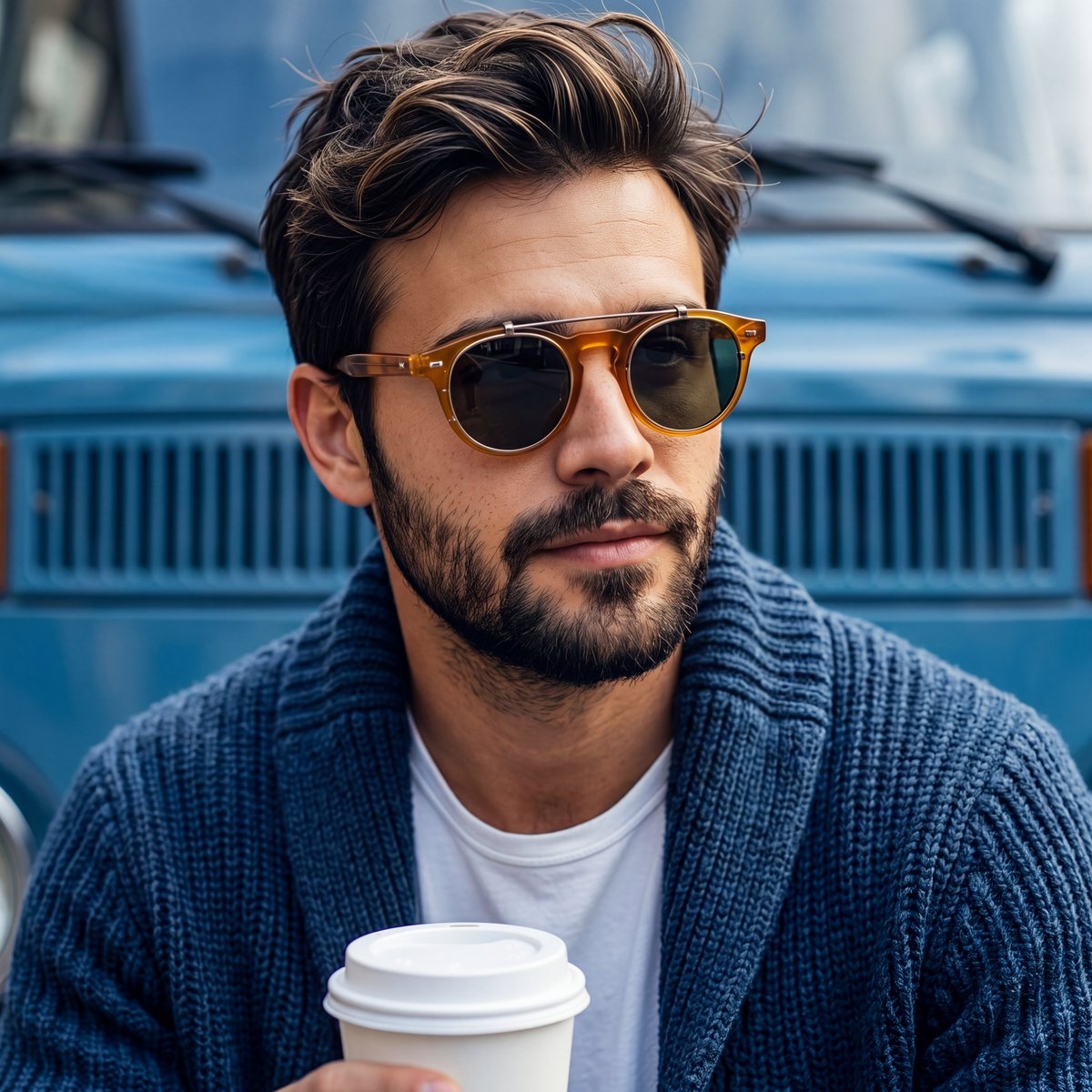 Profile / Avatar - Rugged Sophisticated Urban Male Portrait — output 1
