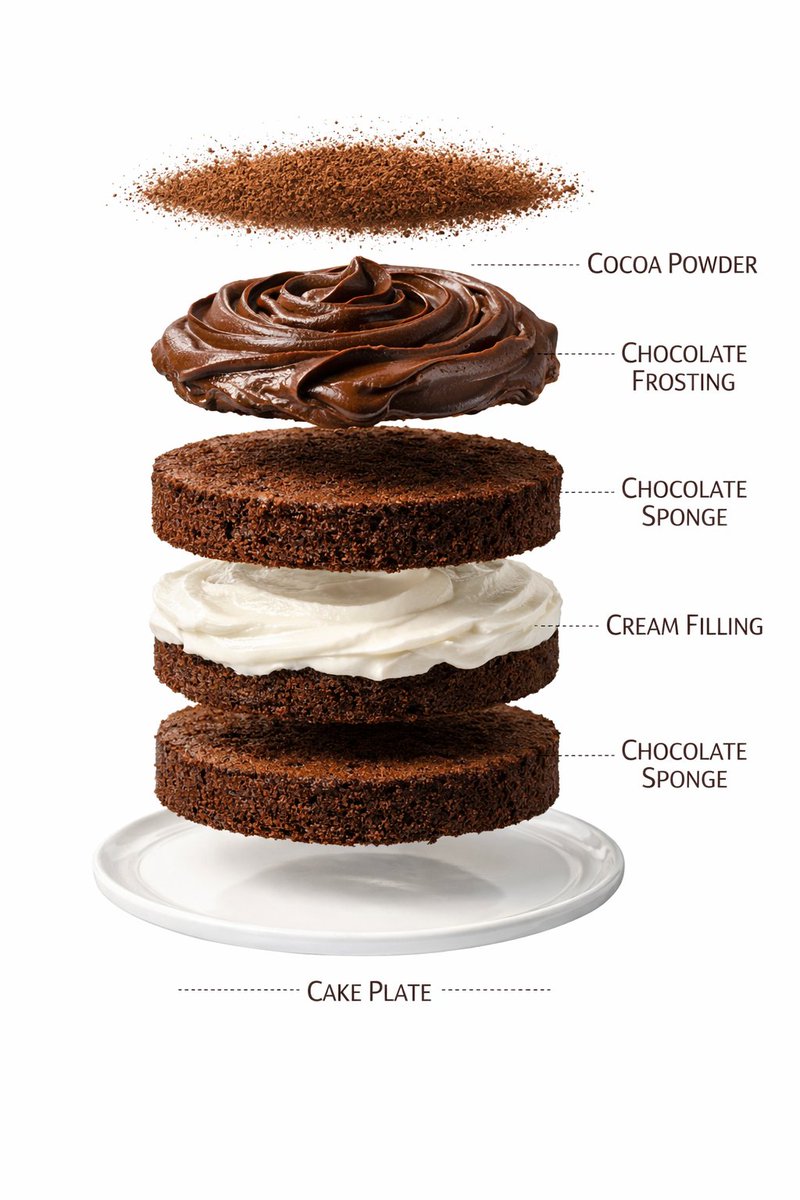 Infographic / Edu Visual - Ultra-Realistic Chocolate Cake Food Photography with Motion Prompt — output 1