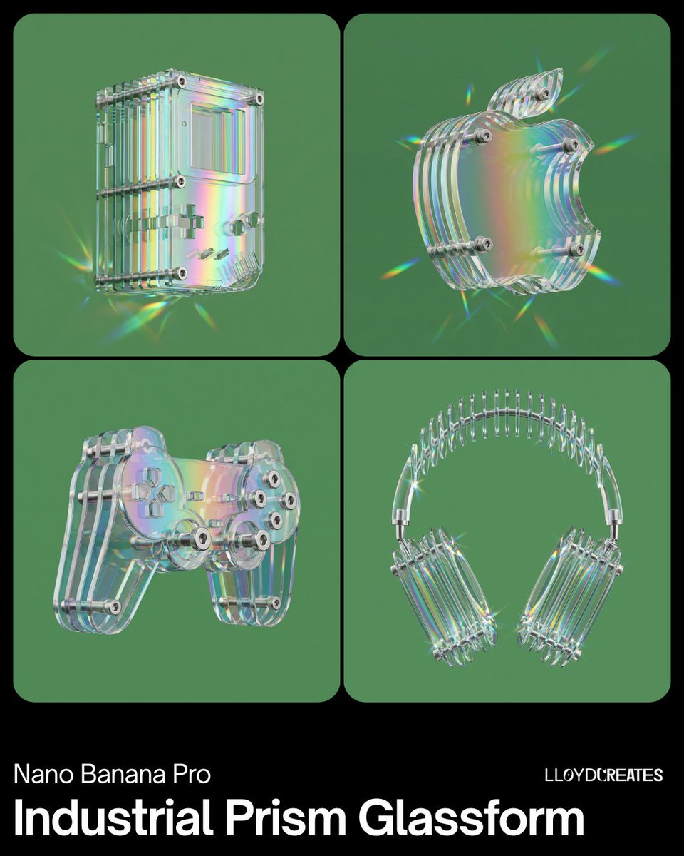 E-commerce Main Image - Industrial Prismatic Glassform Product Visual — output 1