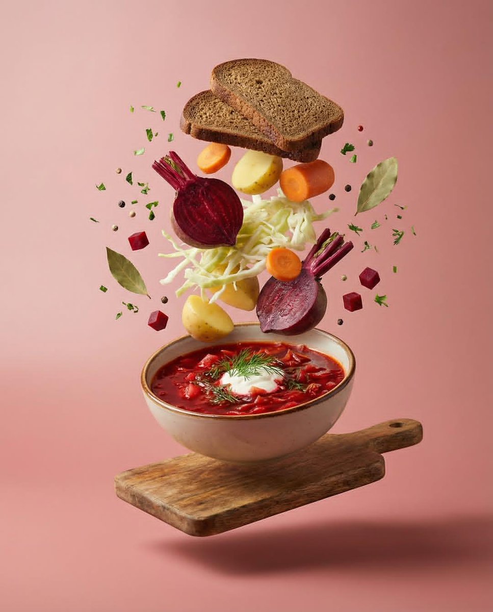Deconstructed Food Photography Series in Levitation — output 1