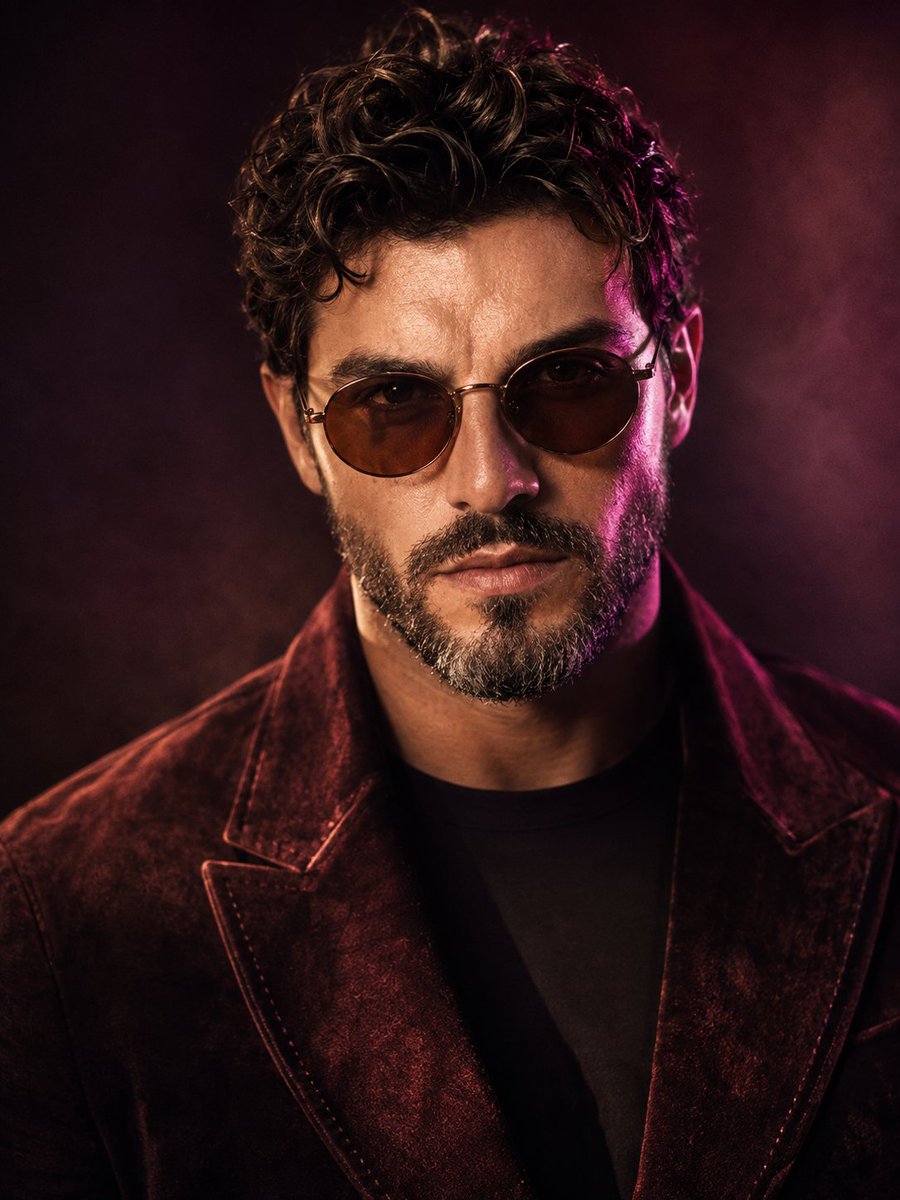 Profile / Avatar - Stylish Man Cinematic Studio Portrait — output 1