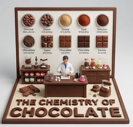 Infographic / Edu Visual - Culinary Science Diorama: The Chemistry of Chocolate — output 1
