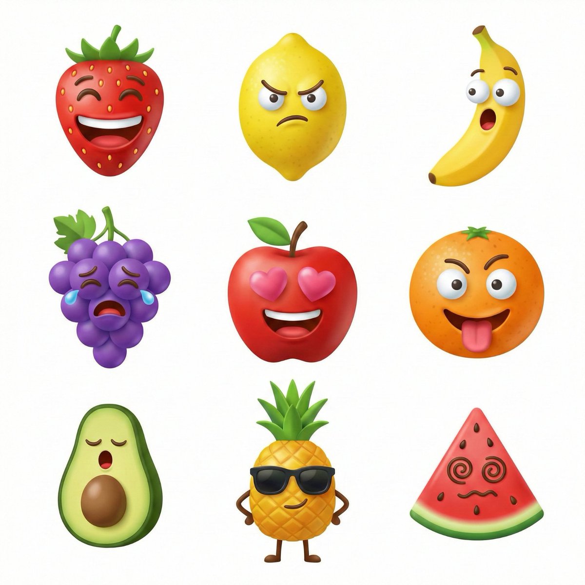 3D Icon Collection Grid Generator — output 1