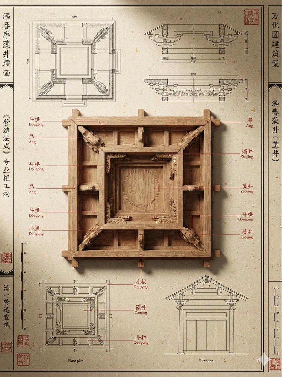 Qing Dynasty Architectural Design Archive Simulation — output 1