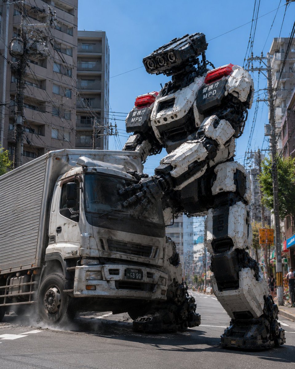 Comic / Storyboard - MPD Robot Stops Runaway Truck — output 1