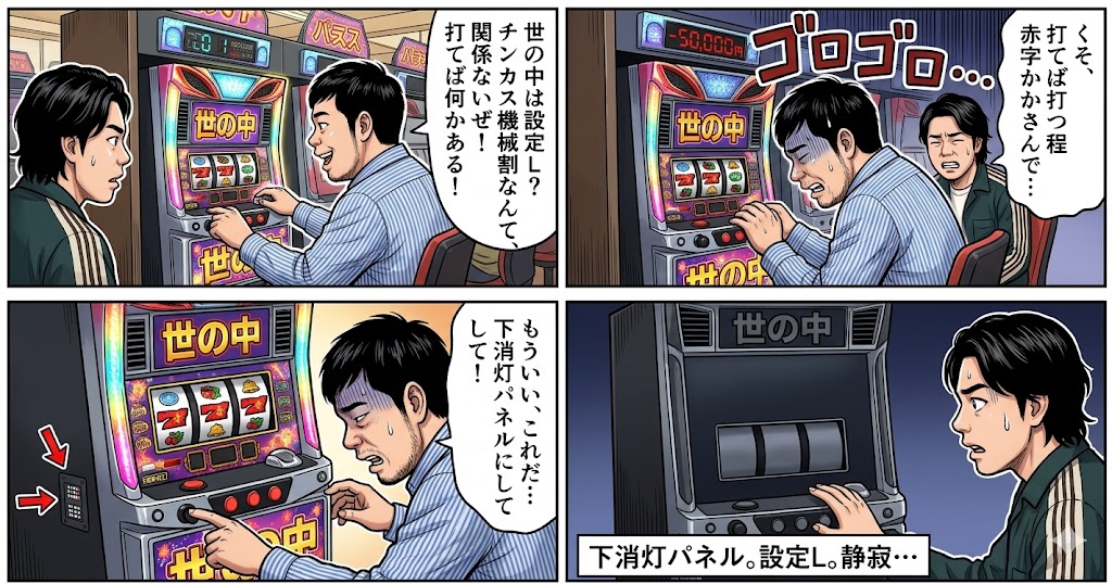Comic / Storyboard - Four-Panel Manga: The World is Setting L — output 1