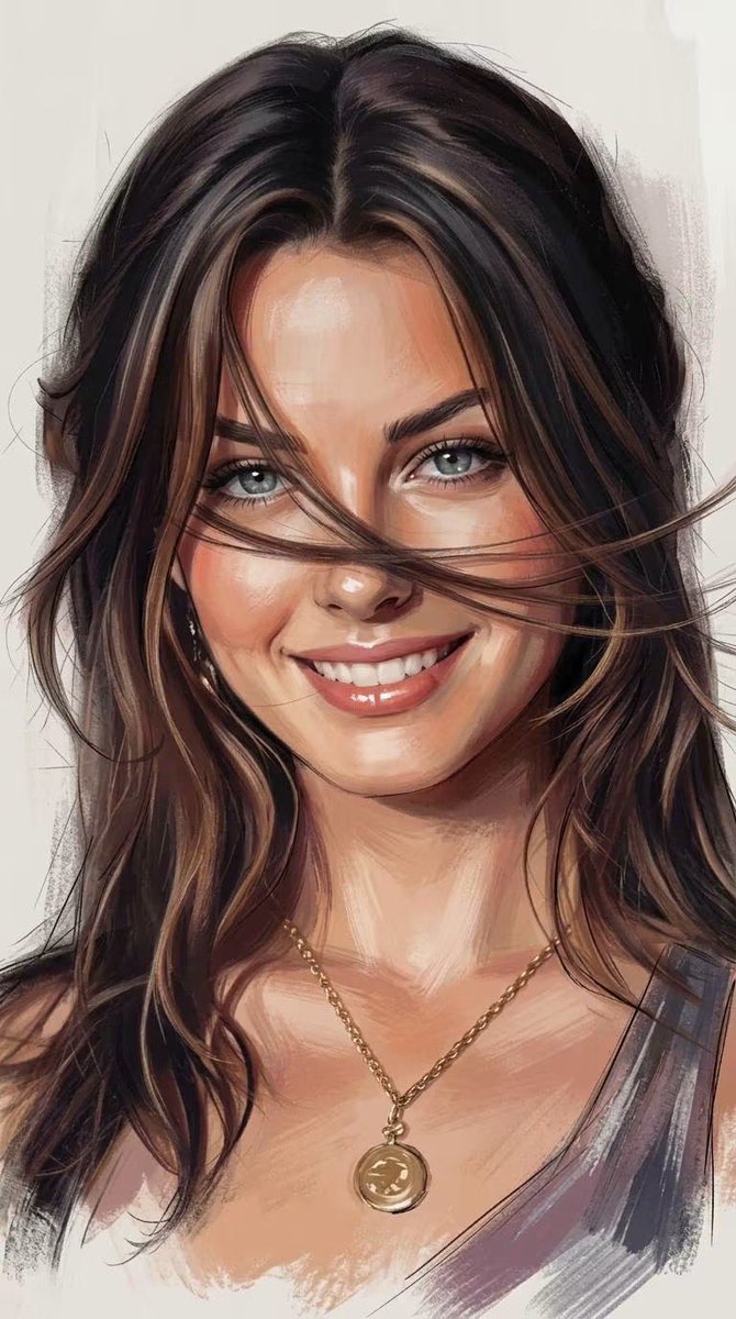 Game Asset - Expressive Painterly Realistic Hybrid Portrait — output 1