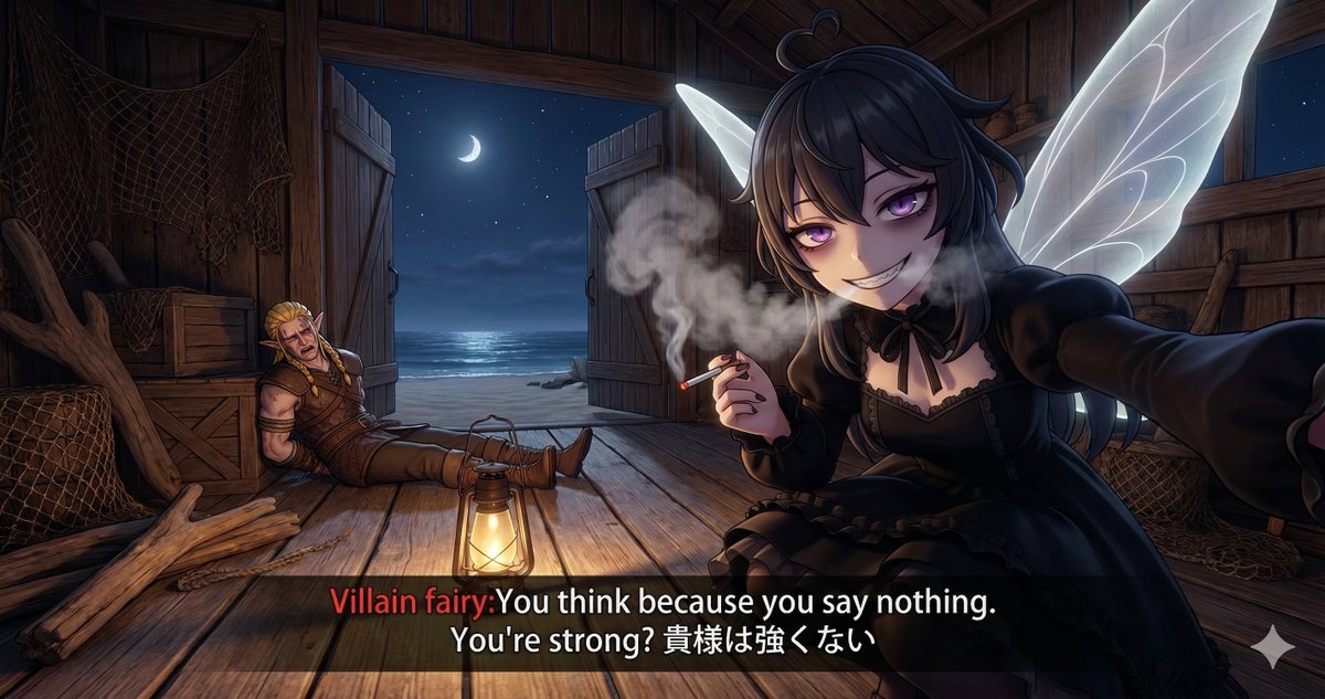 Comic / Storyboard - Villain Fairy Quote Generation — output 1