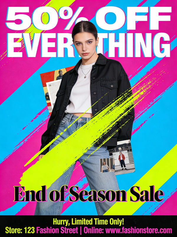 Trendy Fashion Sale Poster — output 1