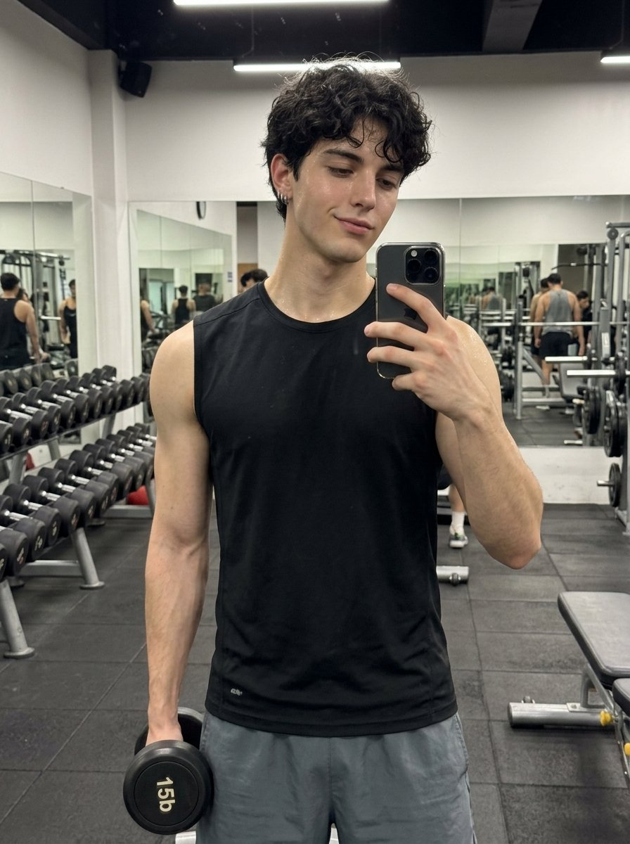 Profile / Avatar - Hyper-Realistic Gym Mirror Selfie — output 1
