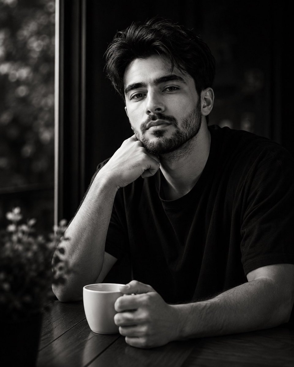 Profile / Avatar - High-Contrast Monochrome Identity Portrait — output 1