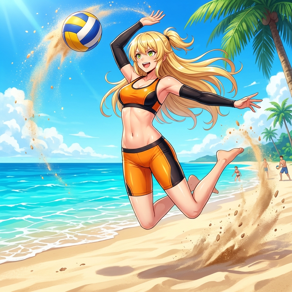 Profile / Avatar - Prompt for Converting Subject into a Beach Volleyball Player — output 1