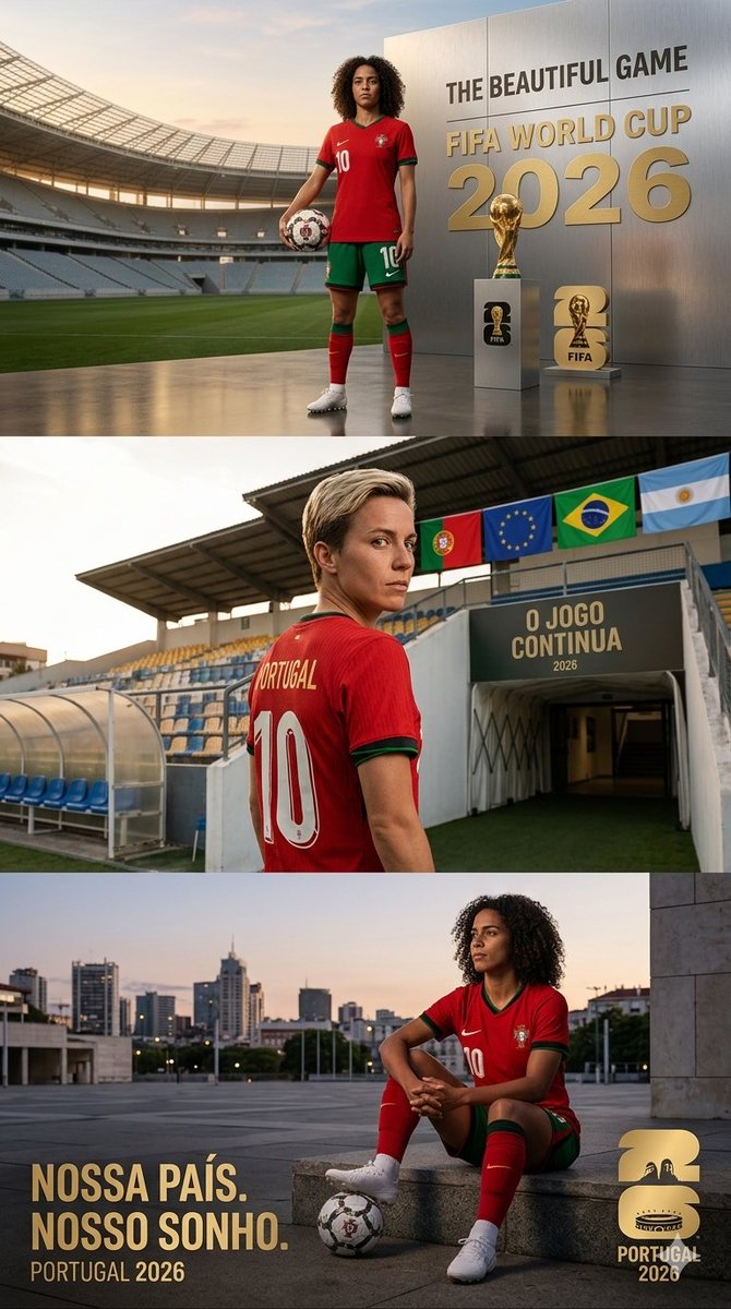 Social Media Post - Portugal World Cup 2026 poster — output 1
