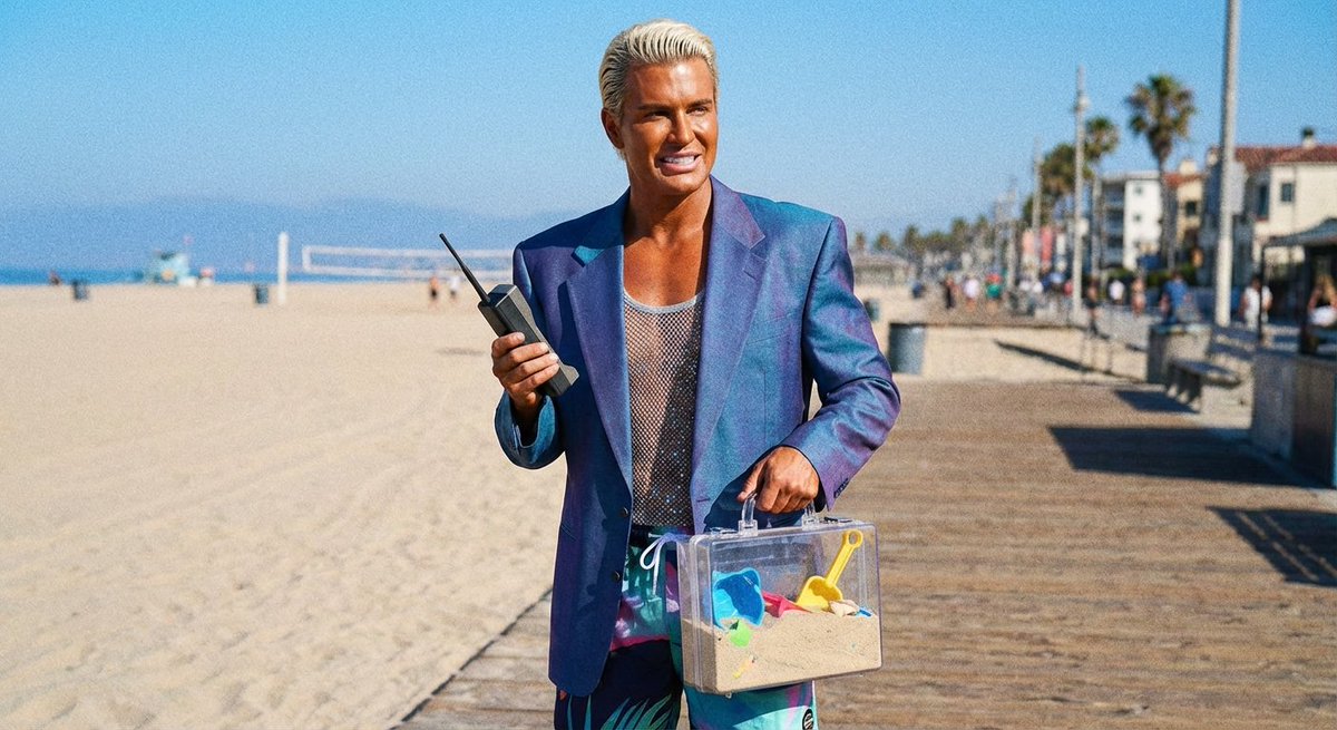 Patrick Bateman Meets Sparkle Beach Ken Prompt — output 1