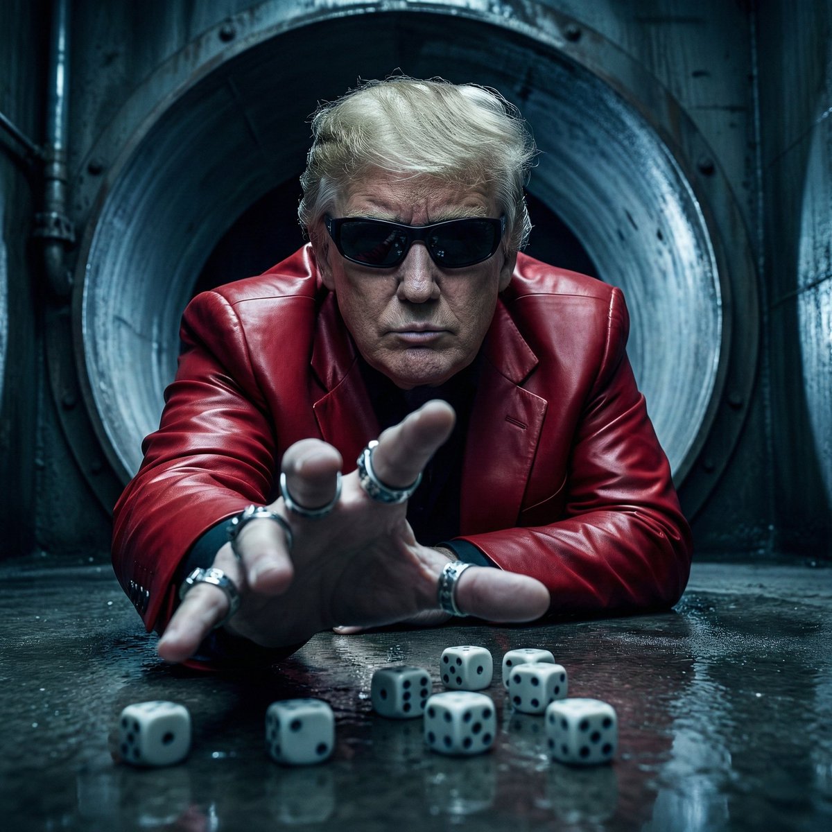 Surreal Cinematic Portrait of Donald Trump — output 1