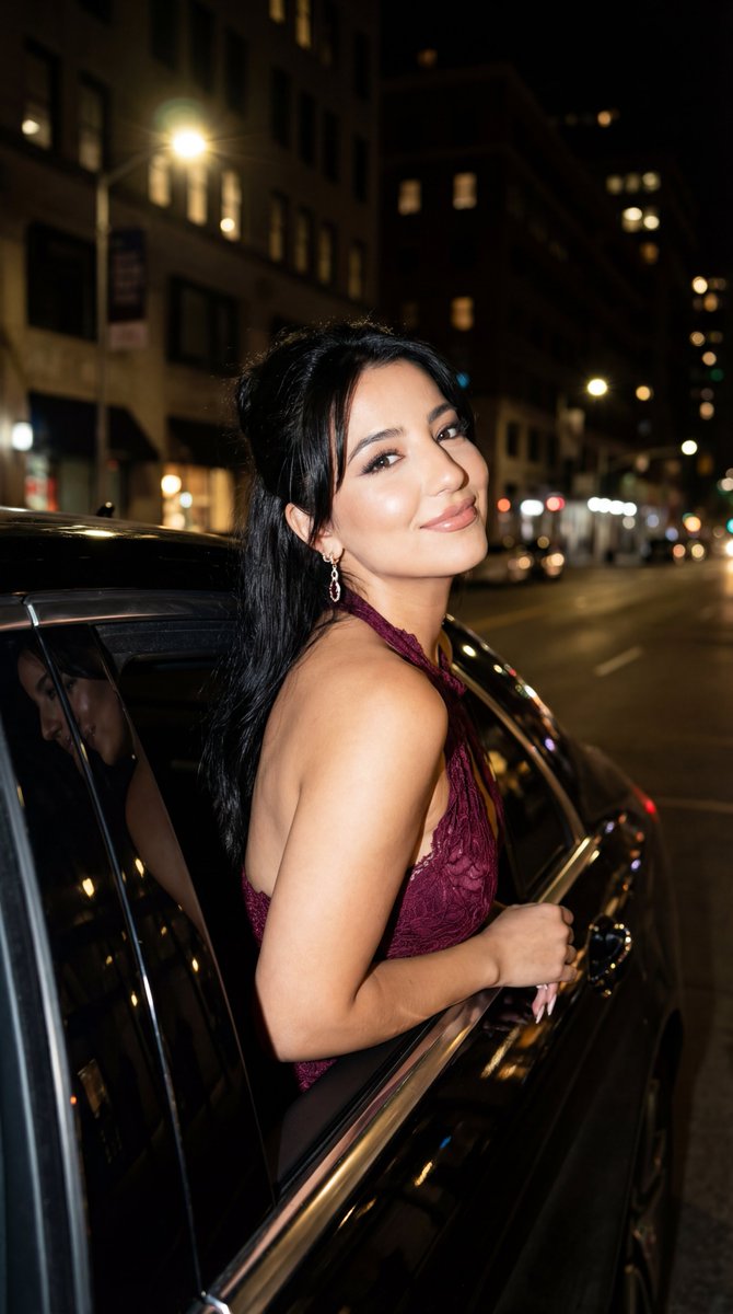 Social Media Post - Paparazzi Flash Nightlife Portrait with Identity Lock — output 1