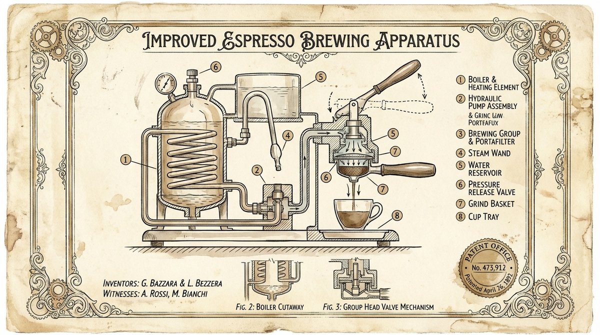 Infographic / Edu Visual - Vintage Patent Drawing Technical Illustration — output 1