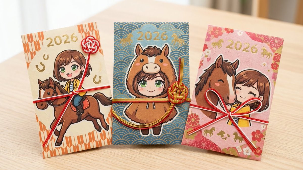 Year of the Horse Pochibukuro (Envelope) Prompt — output 1