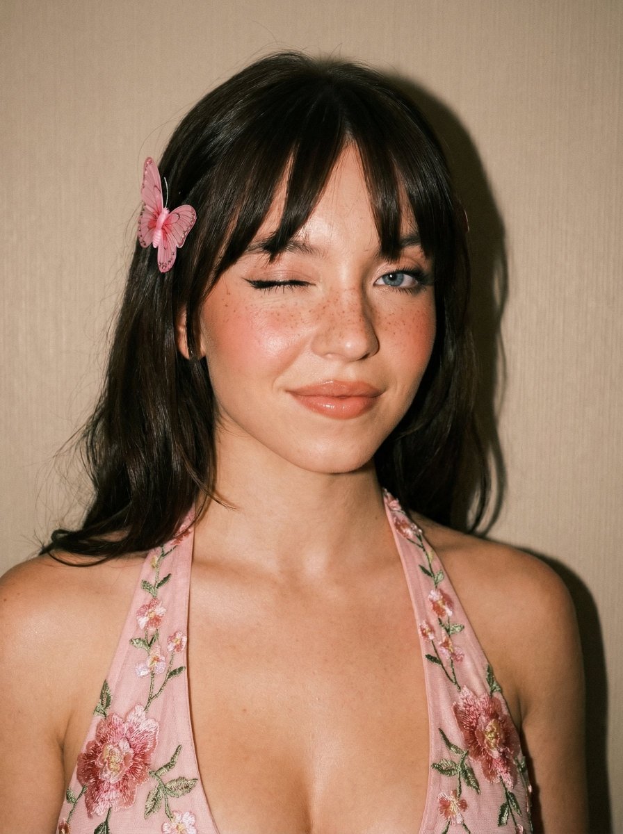 Profile / Avatar - Soft Flash Portrait with Coquette Aesthetic — output 1