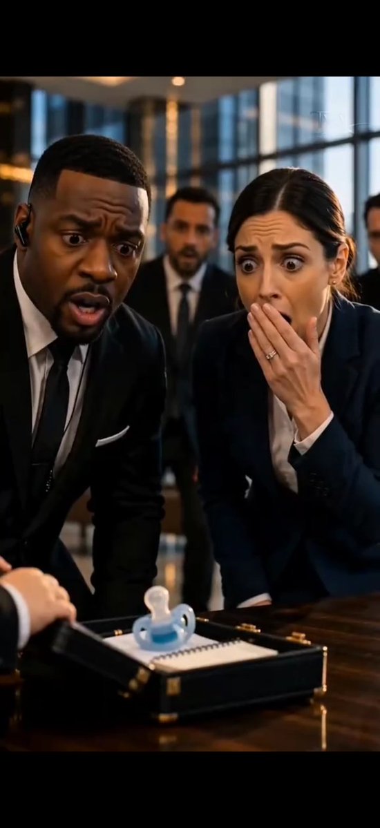 Social Media Post - Shocked Executives Find Pacifier — output 1
