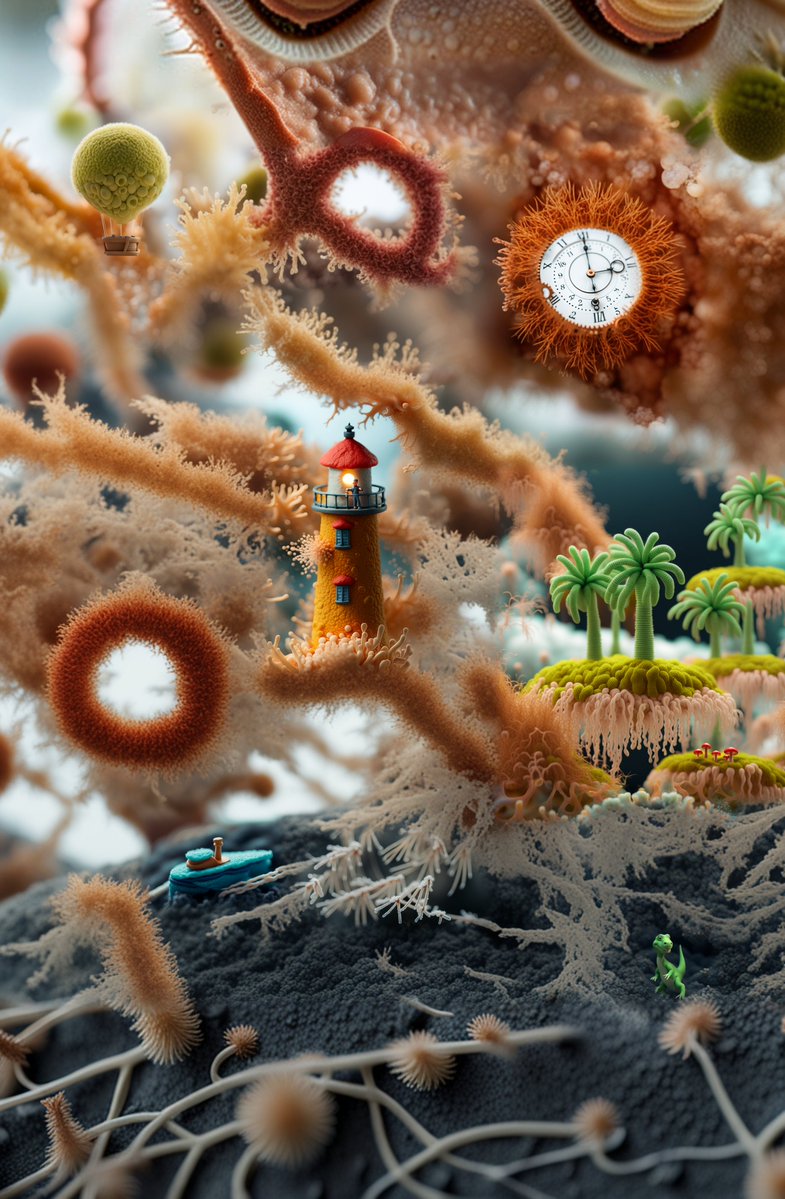 Social Media Post - Surreal Miniature Coral Diorama — output 1