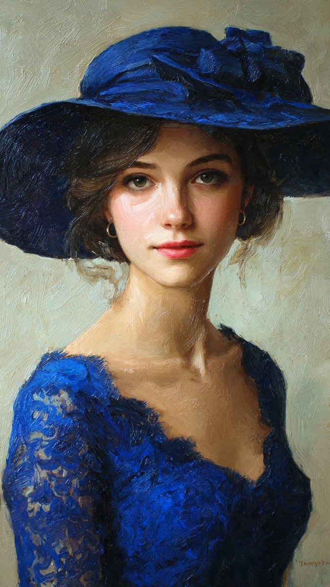 Profile / Avatar - Classic Impressionist Oil Portrait — output 1