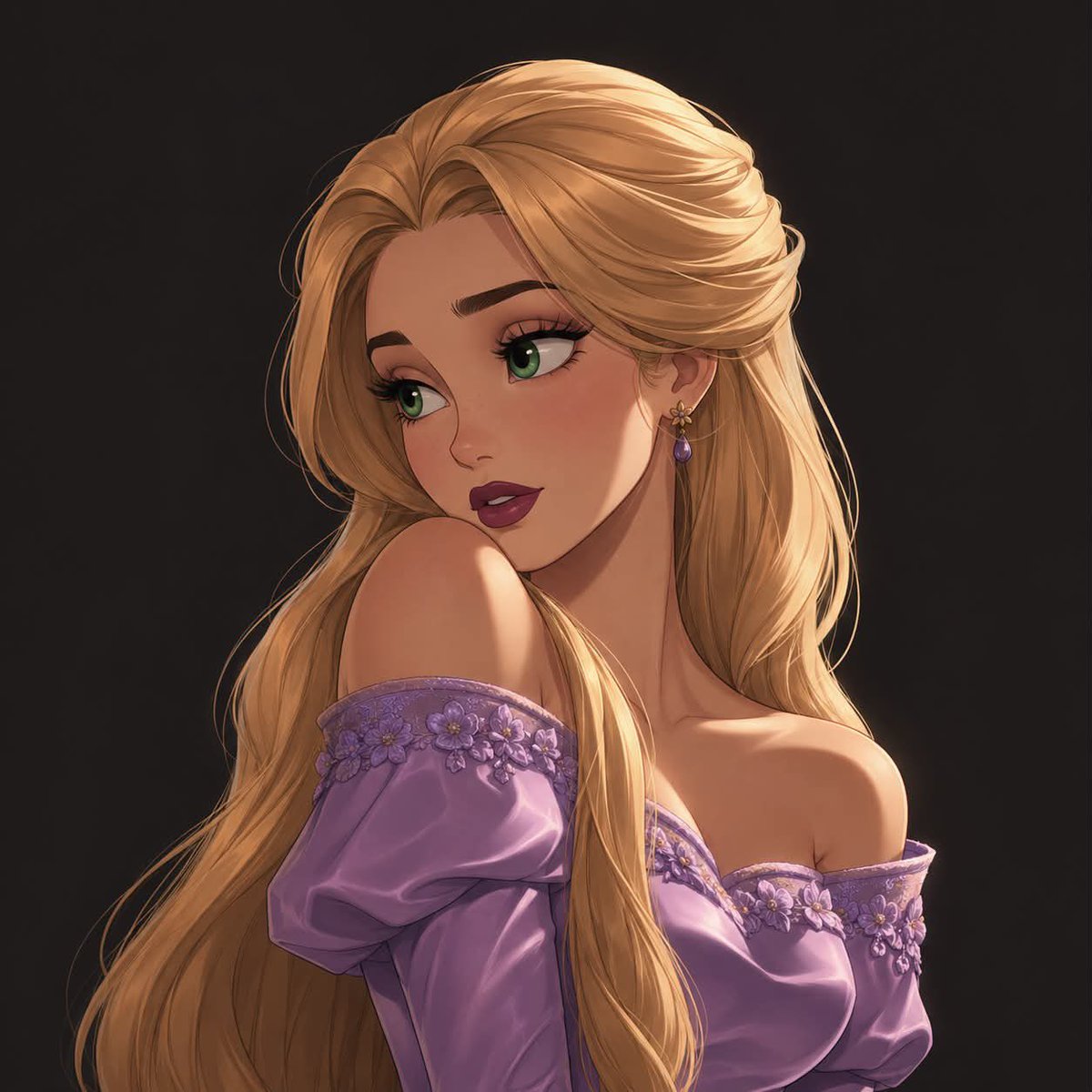 Profile / Avatar - Elegant Fantasy Princess in Royal Gown — output 1