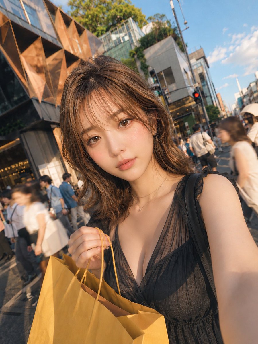 Profile / Avatar - Urban Sunset Selfie Portrait — output 1