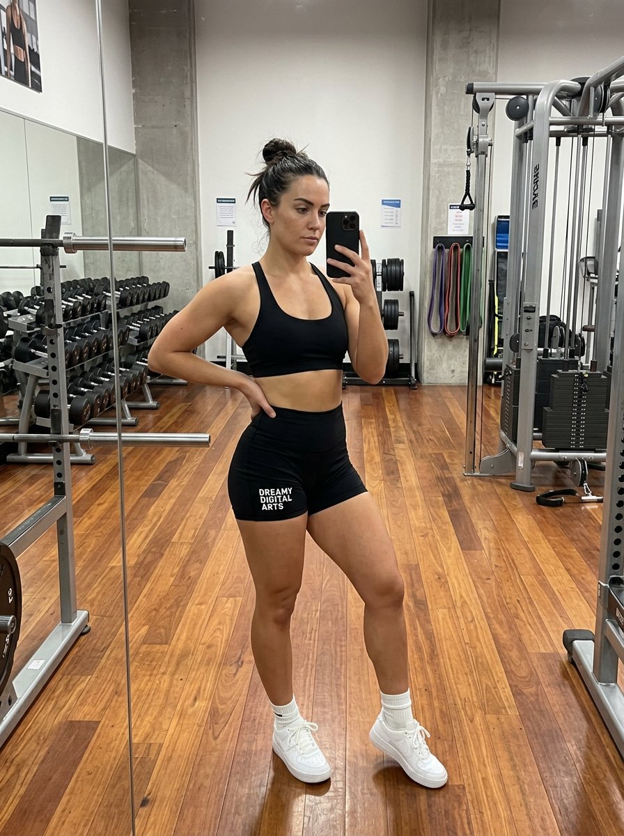 Profile / Avatar - Gym Selfie Fitness Editorial — output 1
