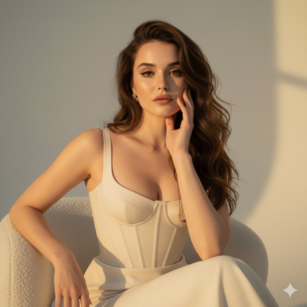 High-Fashion Editorial Golden Hour Portrait — output 1