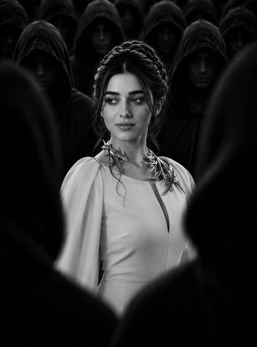 Profile / Avatar - Cinematic Monochrome Fantasy Portrait — output 1