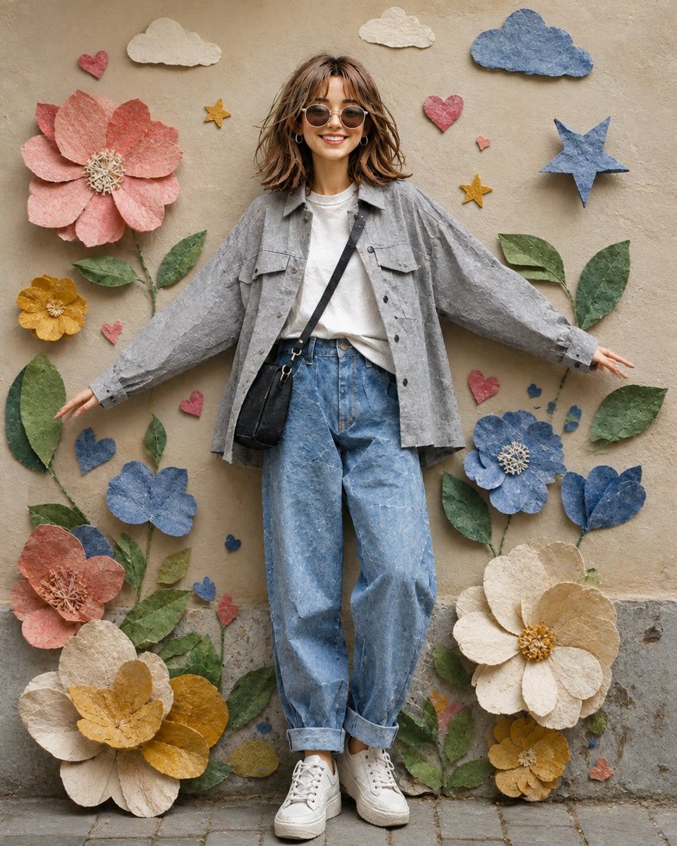 Social Media Post - Handcrafted Paper Collage Portrait — output 1