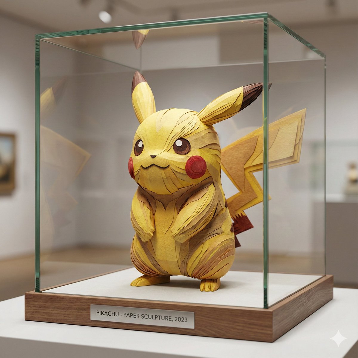 Cartoon Character Paper Sculpture Museum Display — output 1