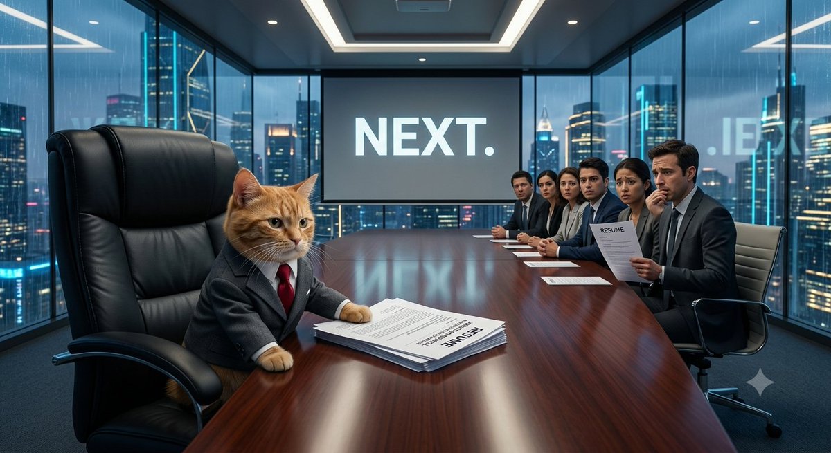 Comic / Storyboard - The Cat CEO Office Interview — output 1