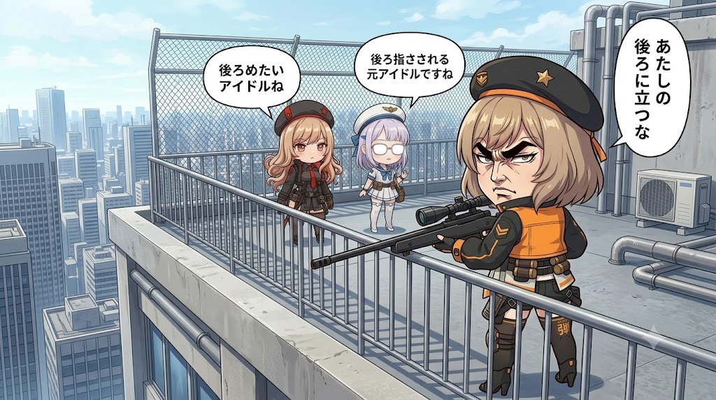 Comic / Storyboard - Rooftop Gekiga Idol Sniper Scene — output 1