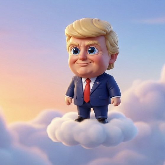 3D Caricature of Celebrity Riding a Cloud — output 1