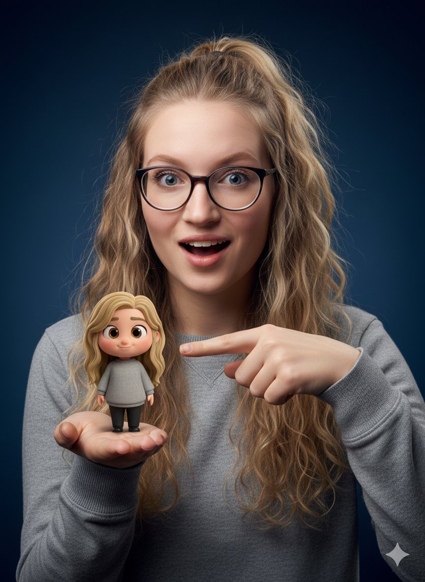 Pixar-Style Miniature Interaction Studio Portrait — output 1