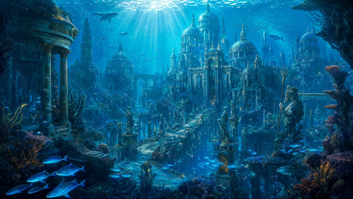 Comic / Storyboard - Cinematic Underwater Atlantis City — output 1