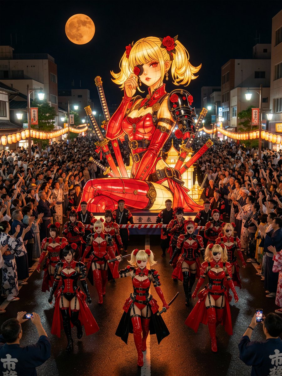 Japanese Festival Mikoshi Float Prompt Template — output 1