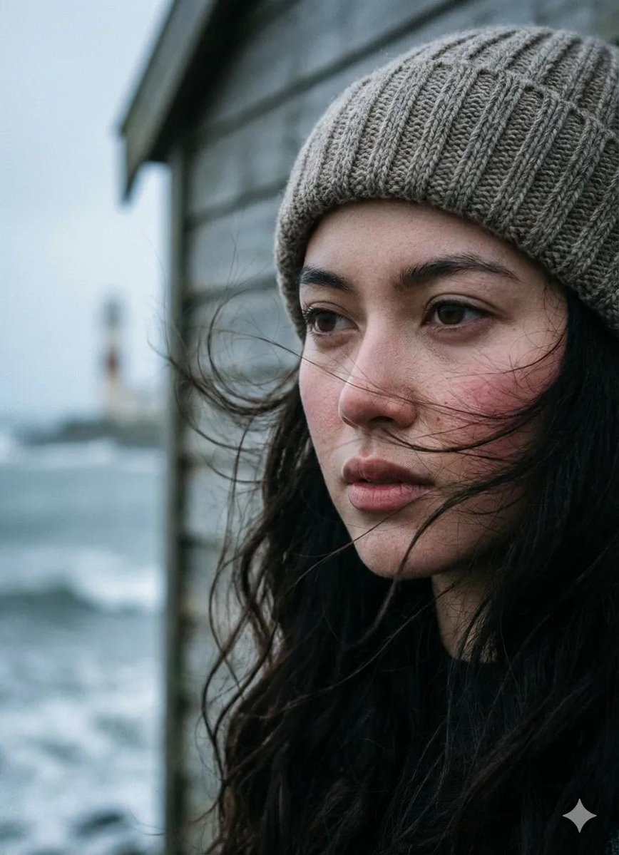 Cinematic Seaside Pier Portrait Prompt — output 1
