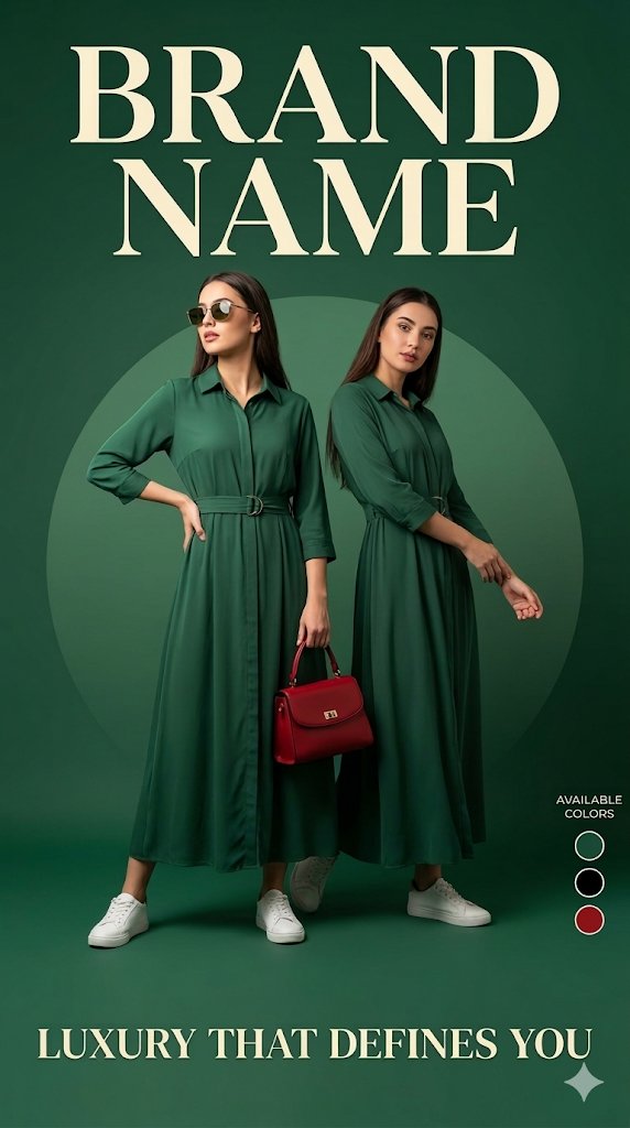 Product Marketing - Luxury Fashion Advertisement Poster — output 1