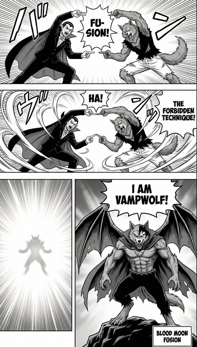 Comic / Storyboard - Manga Page: Dragon Ball Z Fusion Technique — output 1