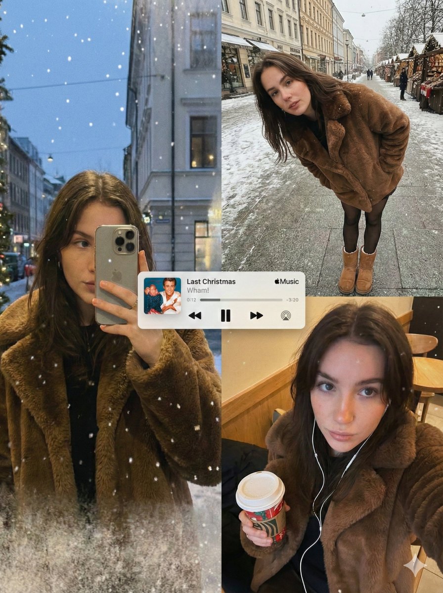 Editorial Winter Collage with Face Preservation — output 1