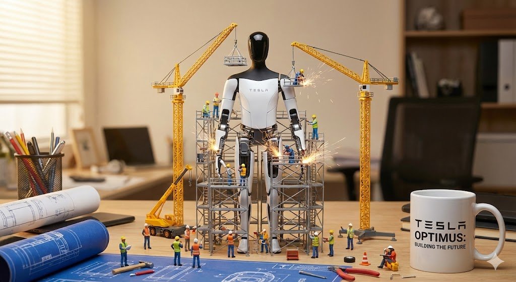 Miniature Construction Site Ad for a Product — output 1