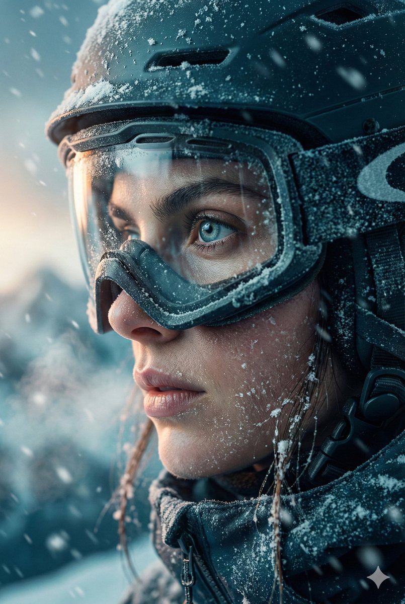 Product Marketing - Cinematic Close-up Portrait Prompt of Winter Sports Athlete — output 1