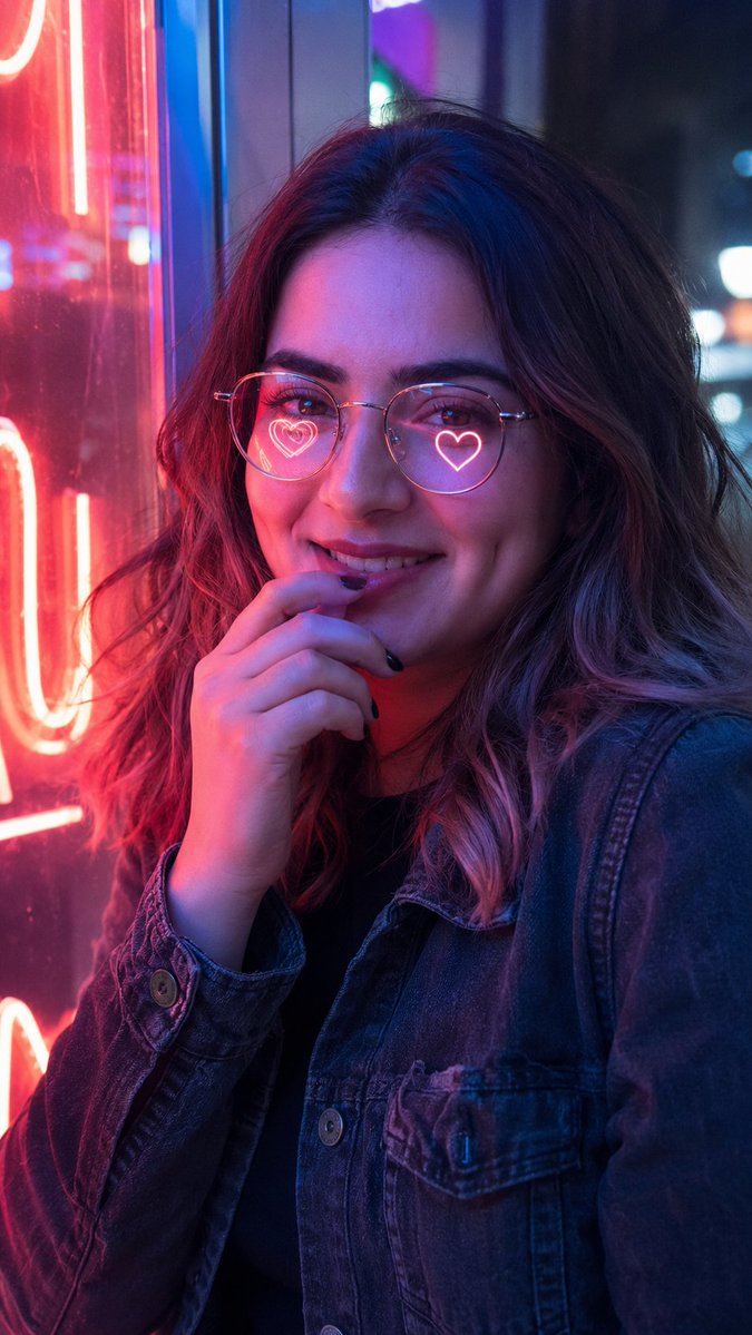 Profile / Avatar - Neon Smartphone Portrait — output 1