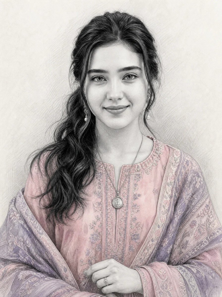 Social Media Post - Selective Color Graphite Pencil Sketch — output 1