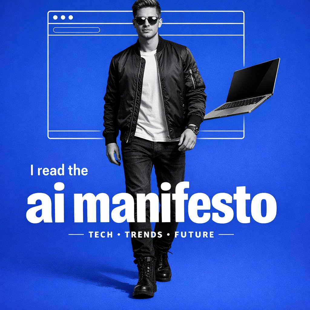 Modern Tech-Influencer Poster Design — output 1
