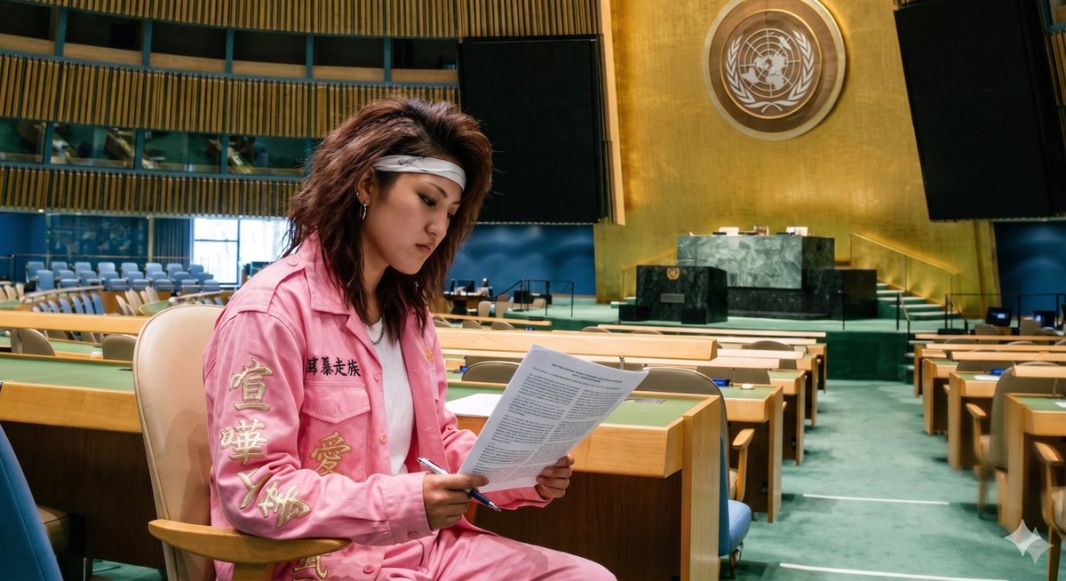 Comic / Storyboard - Female Bosozoku vs United Nations — output 1