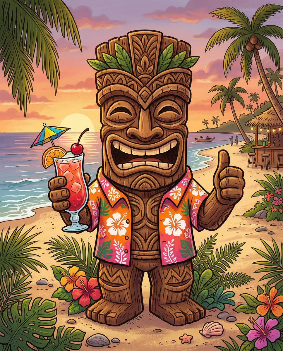 Game Asset - Cartoon Tiki Statue Prompt for Nano Banana 2 — output 1